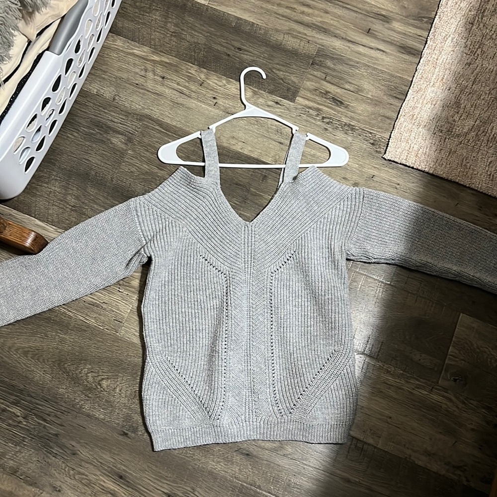 Vine & Love Off the Shoulder Sweater